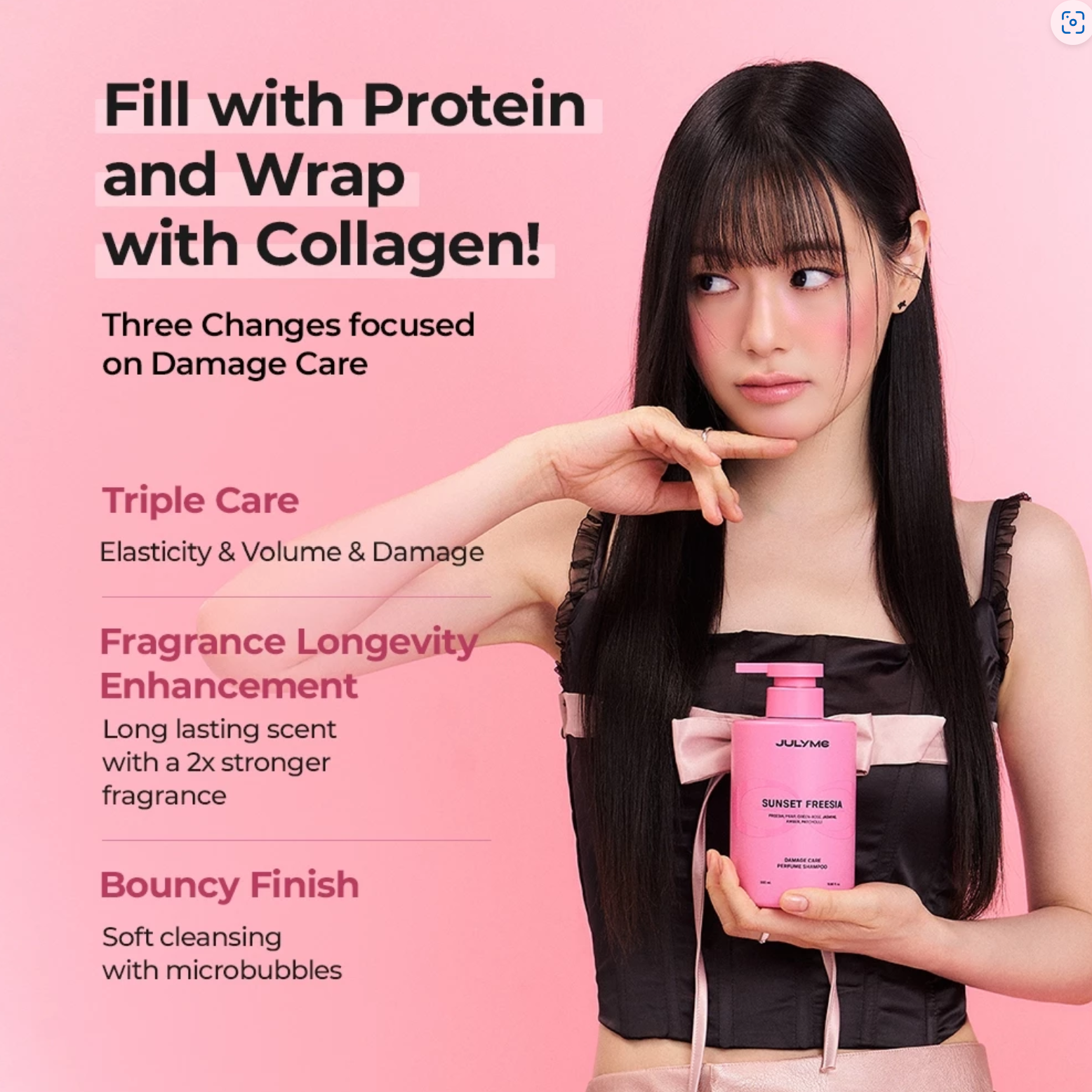 JULYME - DAMAGE CARE PERFUME SHAMPOO + TREATMENT (500ML)